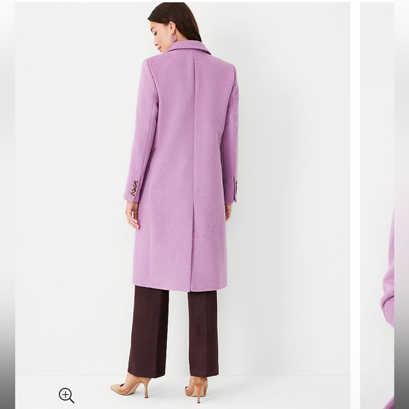 EXCLUSIVE!! ANN TAYLOR Chesterfield Wool Blend Coat - Picture 4 of 7